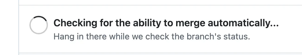 Checking for the ability to merge automatically...Hang in there while we check the branch's status.